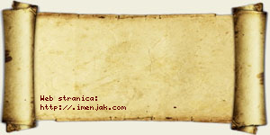 Tina Jaćimović vizit kartica